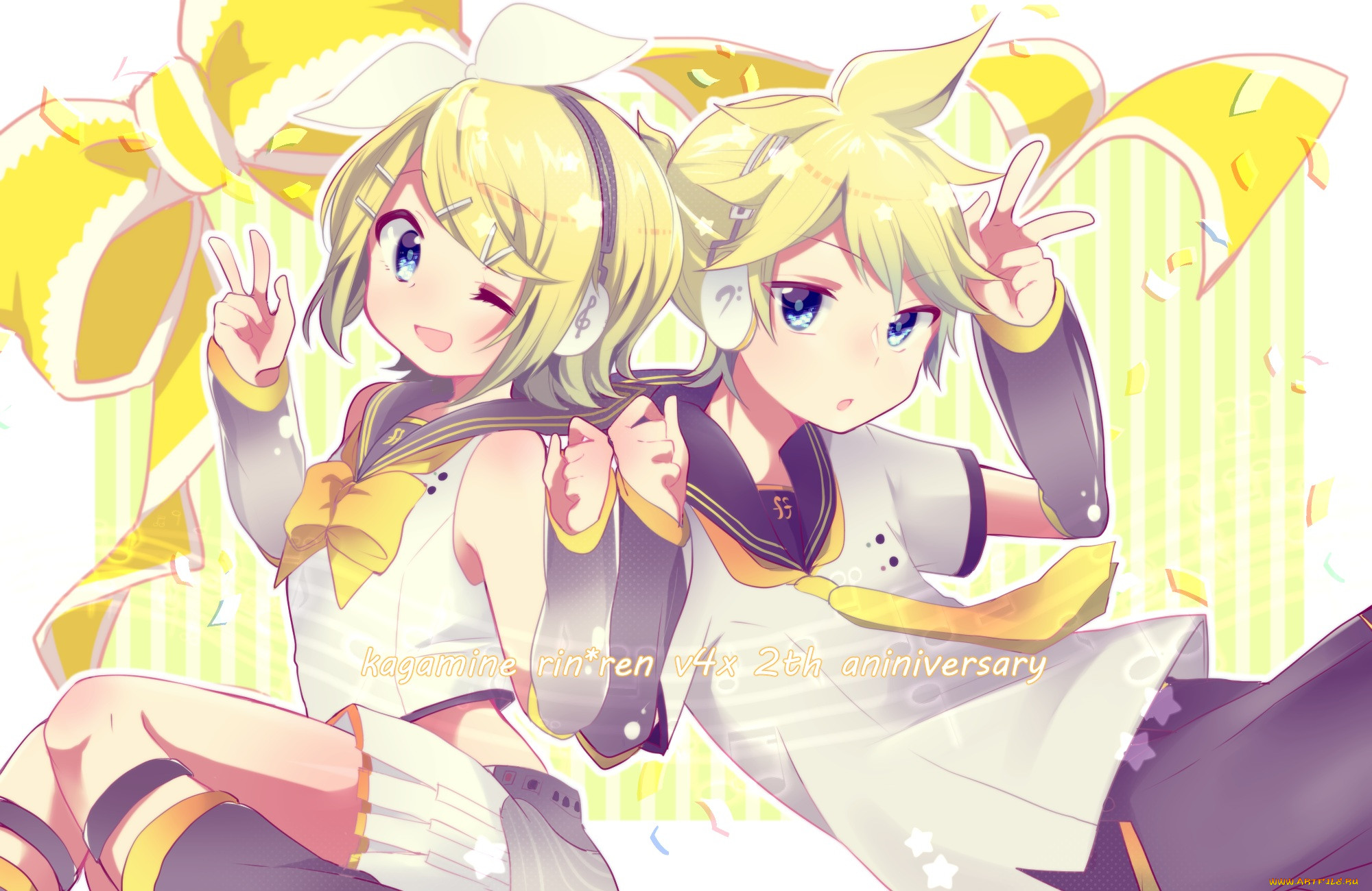 , vocaloid, kagamine, rin, len